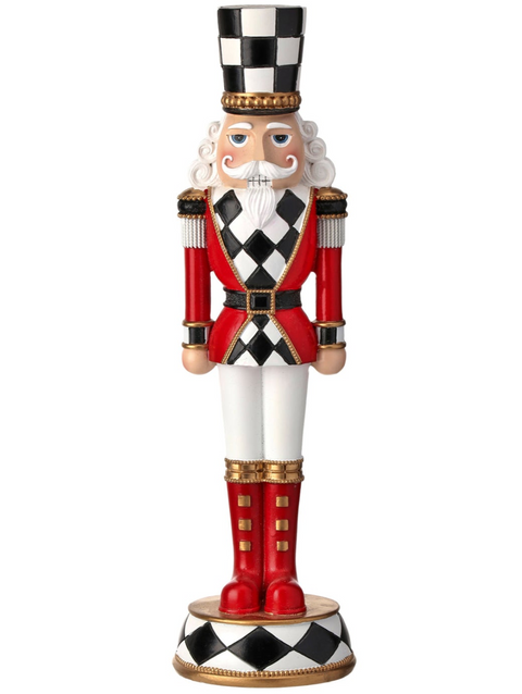 13" Resin Nutcracker On Base (2 styles - sold individually)