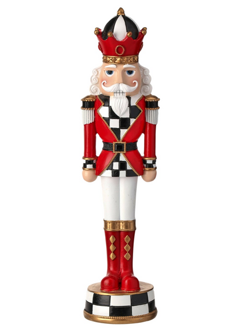 13" Resin Nutcracker On Base (2 styles - sold individually)