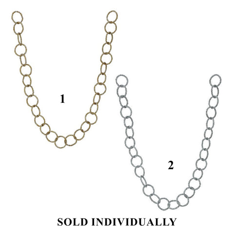 Metallic Loop Garland, 60" (2 styles - sold individually)