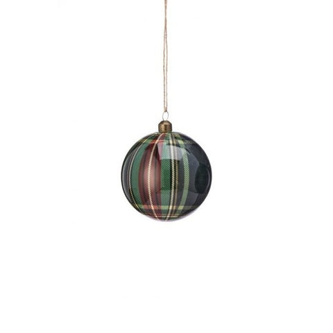 Gentlemen's Styro Plaid Ball, 4" (2 styles - sold individually)