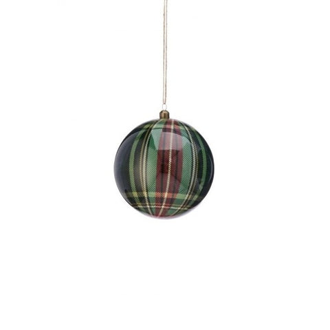 Gentlemen's Styro Plaid Ball, 6" (2 styles - sold individually)