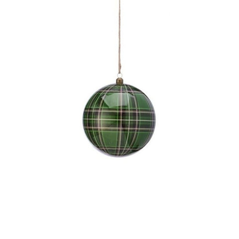 Gentlemen's Styro Plaid Ball, 6" (2 styles - sold individually)