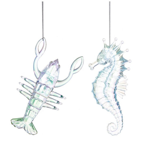 Lobster & Seahorse Ornament (Sold Individually)