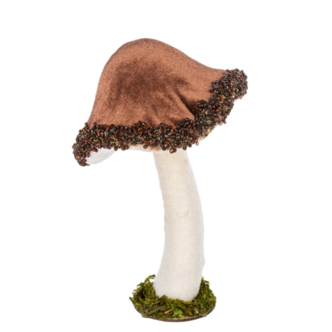 Mushroom Figurine, 6"H