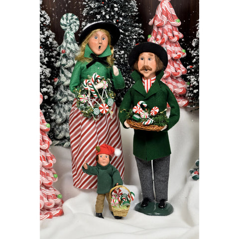Merry Mint Woman Caroler Figurine, 13"