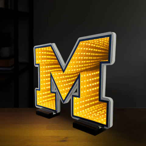 Michigan Wolverines LED Infinity Logo Light, Acrylic, w/UL Plug, 13.5"