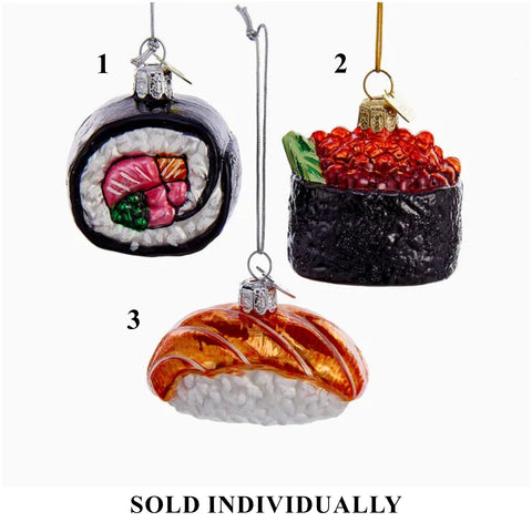 Noble Gems™ Sushi Glass Ornaments, 2.5" (3 styles - sold individually)