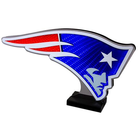 New England Patriots LED Infinity Logo Light, Acrylic, w/UL Plug, 8"