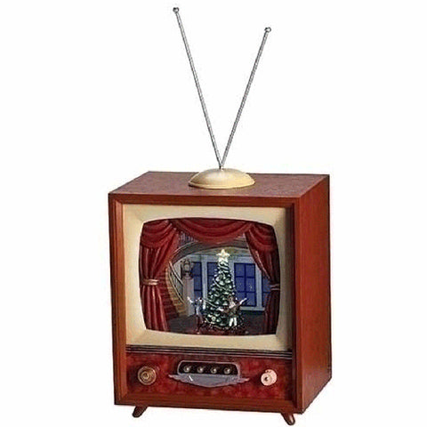 Lighted Musical Nutcracker Ballet Animated TV, 8.25"