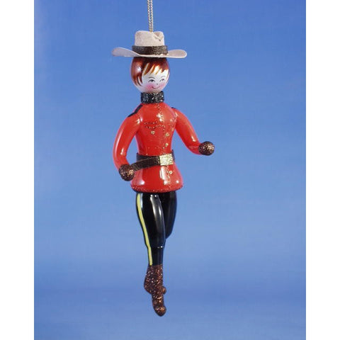 Glass Canadian Guard Ornament
