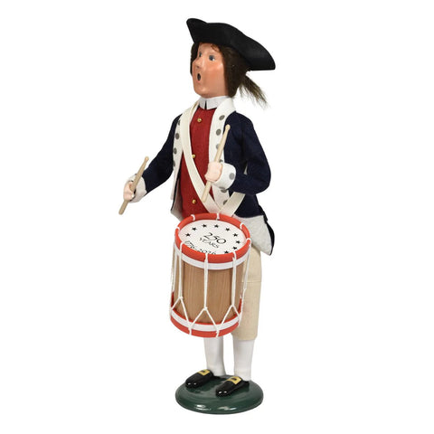 Revolutionary Drummer 1776 Caroler Figurine, 13"