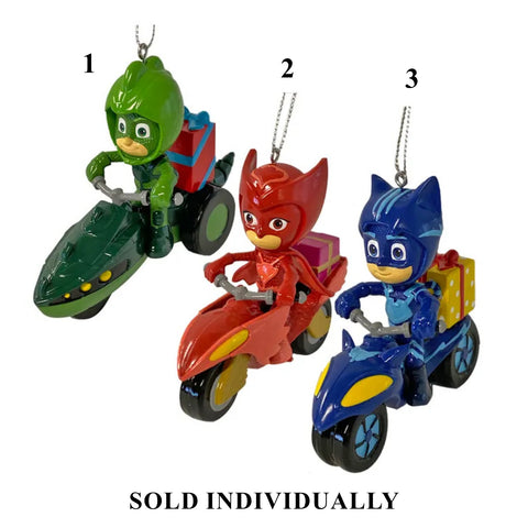 PJ Masks© With Vehicle Ornaments, 3.5-4" (3 styles - sold individually)