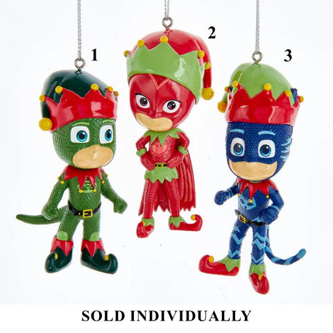 PJ Masks© With Elf Suits Ornaments, 3.5" (3 styles - sold individually)