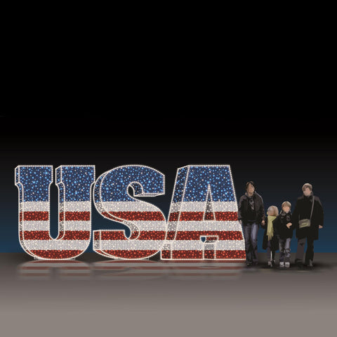 USA Striped Display