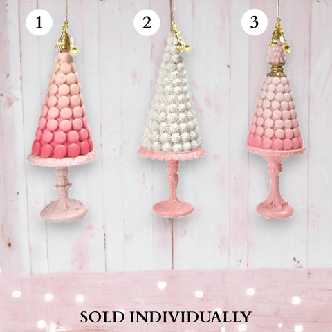 Pink Macaron Tree Ornaments (3 Styles - Sold Individually)