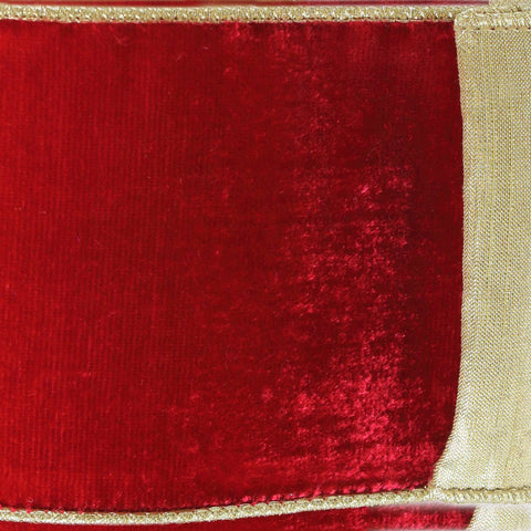 Flashy Velvet Ribbon, 2.5" x 10yd (Red)