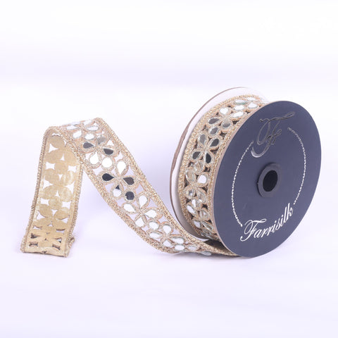 Golden Shard Ribbon, 1" x 5yd (Gold)
