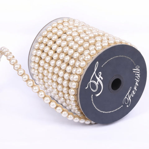 Pearl Garland, .5" x 5yd (Ivory)