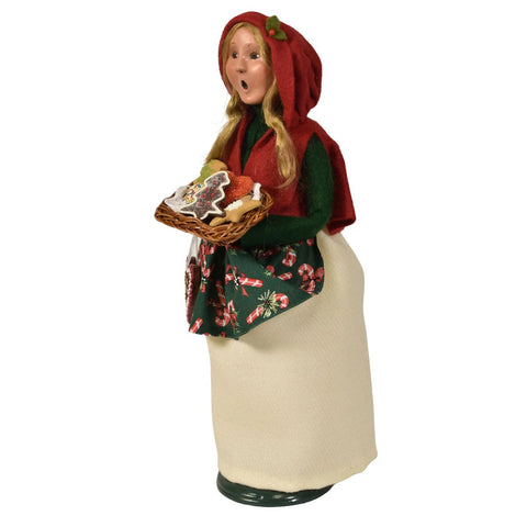 Woman Selling Cookies Caroler Figurine, 13"