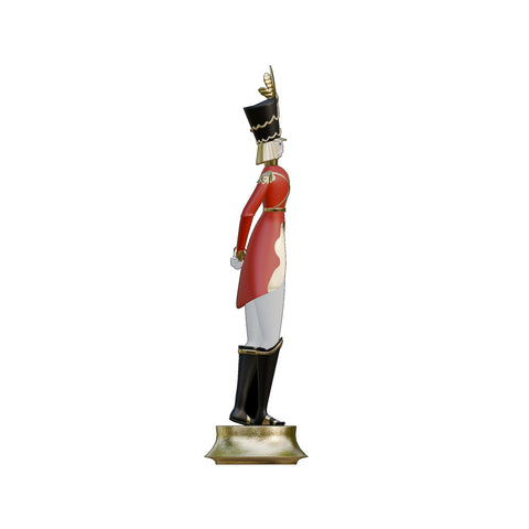 Large Fiberglass American Christmas Elongated Nutcracker Figure, 7.5'