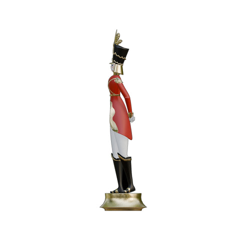 Large Fiberglass American Christmas Elongated Nutcracker Figure, 7.5'