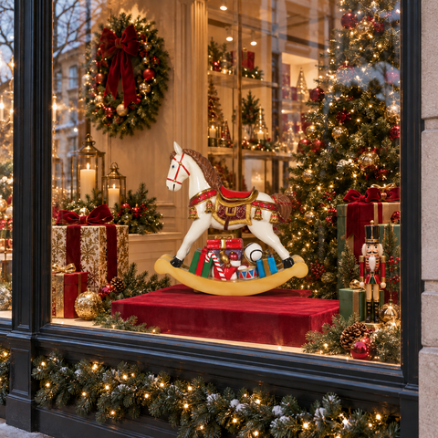 Rocking Horse with Gifts