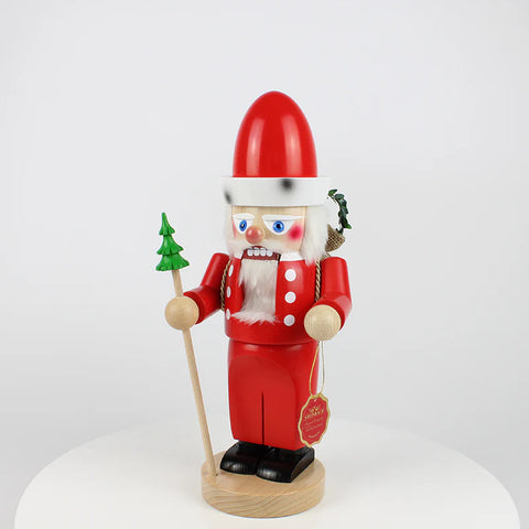 Chubby Santa Claus Nutcracker Figurine, 13"
