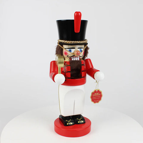 Chubby Toy Soldier Nutcracker Figurine, 12"