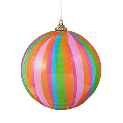 Stripe Ball Ornament, 4"