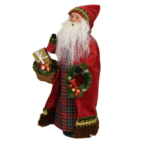 English Countryside Santa Caroler Figurine, 13"