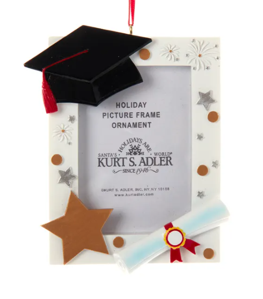 Graduation Picture Frame Ornament For Personalization