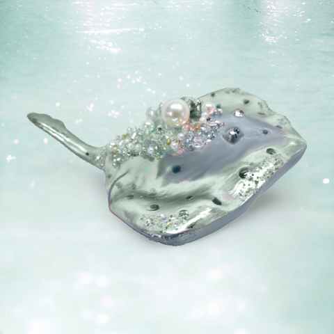 Seafoam Stingray Ornament