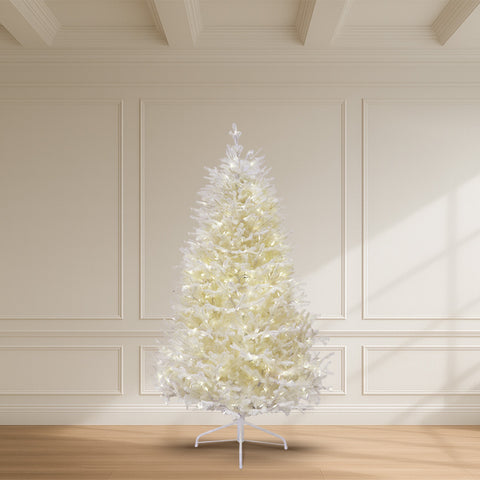 White Tree, LED Lit, 9'