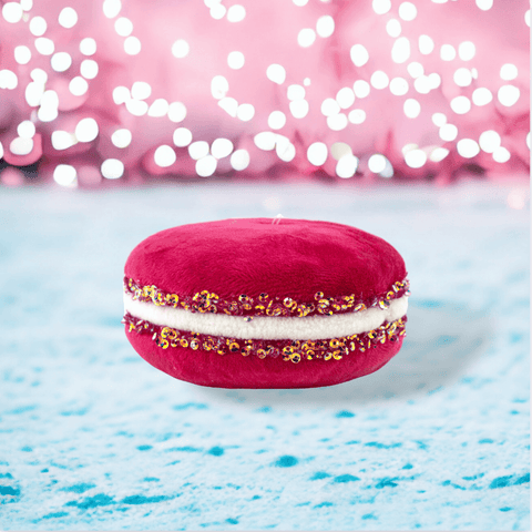 4" Small Fuchsia Macaron Ornament