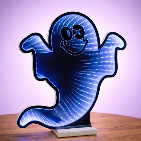 SmileyWorld Ghost Infinity Light, Acrylic w/UL Plug, 15.5"