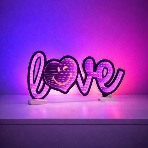 SmileyWorld Love Infinity Light w/UL Plug, 23.5" x 11", Acrylic