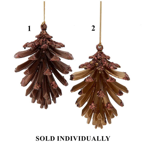 Pinecone Ornaments, 4.1" (2 styles - sold individually)
