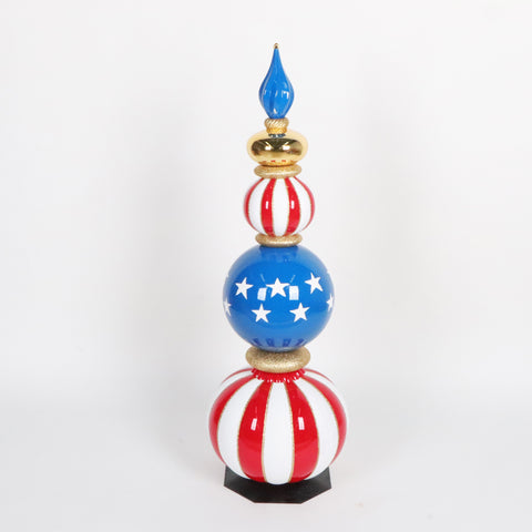 Jumbo "4th of July" Finial, 47.5" (Red, White & Blue)