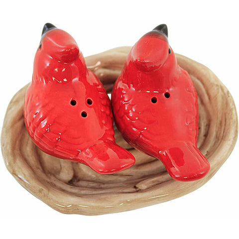 Dolomite Cardinal Salt & Pepper Shaker w/Nest Tray (Set of 2)