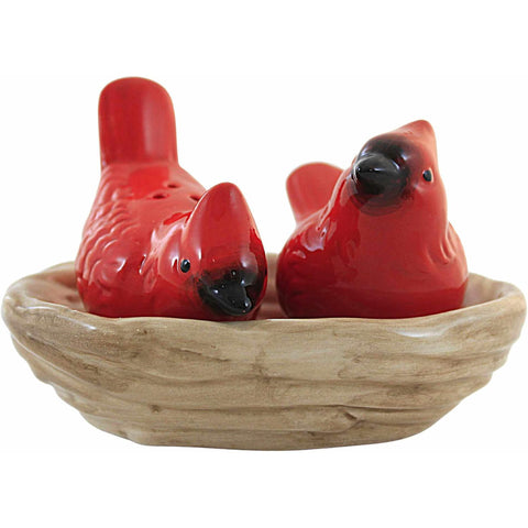 Dolomite Cardinal Salt & Pepper Shaker w/Nest Tray (Set of 2)