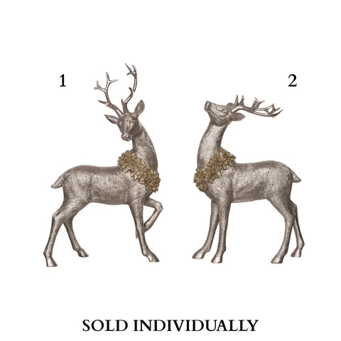 Resin Golden Reindeer Decor (2 styles - sold individually)