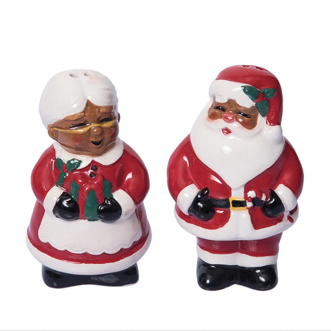 Dolomite Santa & Mrs. Claus Salt & Pepper Shaker (Set of 2)