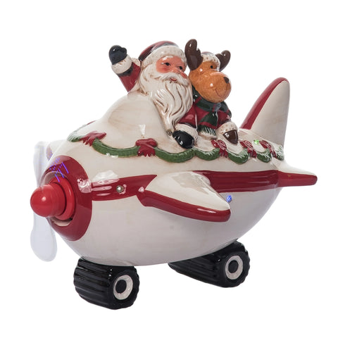 Dolomite Light Up Santa Reindeer Airplane w/Music