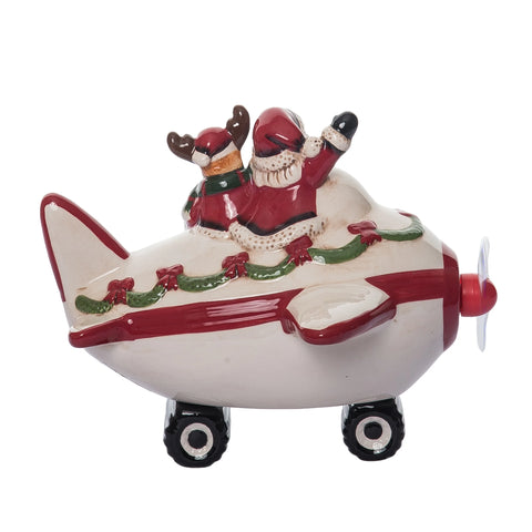 Dolomite Light Up Santa Reindeer Airplane w/Music