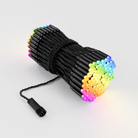 Twinkly Pro Strings, 1x250 RGB LEDs, PLC, Black Wire