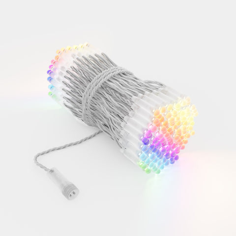 Twinkly Plus PLC Icicle Capsule - 250 RGB+W Fast, Clear Wire