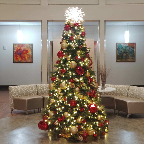 Pre-Owned XL Red & Gold Decorated Greenery Package