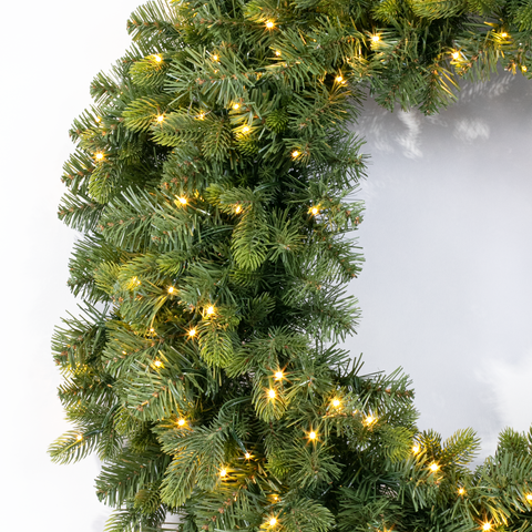 Trendline Wreath, LED Lit, 36"