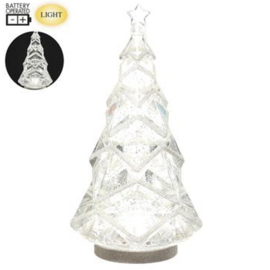 11.4" Battery Operated Star Tree With Light