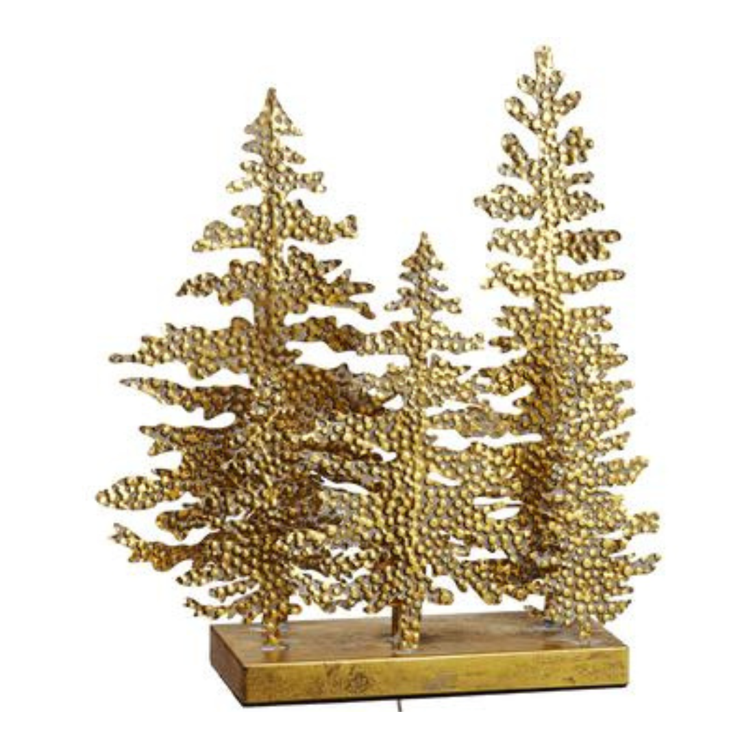 18.85" Gold Metal Tree Lamp